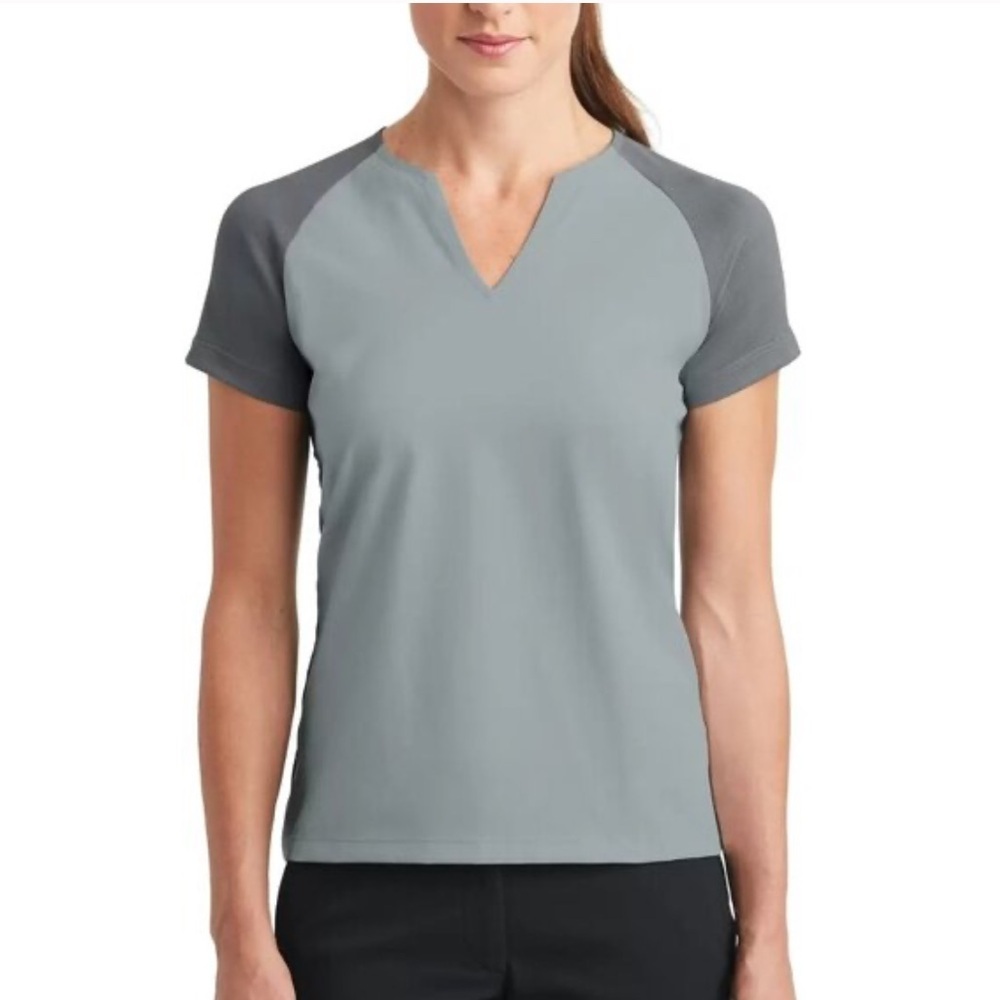 NWT Nike | Women’s navy blue/black heather DRI-FIT Golf stretch performance tee